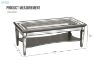 Picture of PALLIE Tempered Glass Top Full Mirror Coffee Table (122×61x47cm)