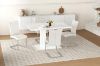 Picture of EDAN High Back Dining Chair with Powder Coating Base (Pearl White) - 4 Chairs in 1 Carton