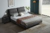 Picture of ROMEO Genuine Leather Bed Frame in King Size (Dark Grey)