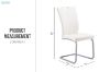 Picture of EDAN High Back Dining Chair with Powder Coating Base (Pearl White) - 2 Chairs in 1 Carton