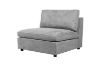 Picture of ASPECT Nappa Fabric Memory Foam Sectional Modular Sofa (Grey) - Armless