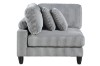 Picture of VIANNA Corduroy Sectional Modular Sofa Range (Grey) - Corner