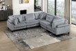 Picture of VIANNA Corduroy Sectional Modular Sofa Range (Grey) - 5PC Big Combo Set 