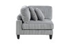 Picture of VIANNA Corduroy Sectional Modular Sofa Range (Grey) - 4PC Big Combo Set 