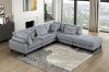 Picture of VIANNA Corduroy Sectional Modular Sofa Range (Grey) - 4PC Big Combo Set 