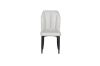 Picture of MIKASA 120 Sintered Stone Top 5PC Dining Set (Crisp-White Table + 4 Light Grey Chairs)