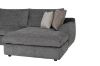 Picture of HAYVA Feather-Filled Fabric Chaise Facing Left Sectional Sofa