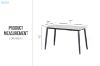 Picture of MIKASA 120 Sintered Stone Top Dining Table (Grey) 