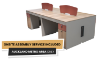 Picture of FOCUS 240 Office System 4-Seater Desk with Cabinets