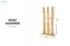 Picture of 650-007 200x100cm Handmade Solid Teak Wood 4-Tier Shelf