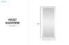 Picture of 339-018 H160 Off-White Rounded Rectangle Mirror with LED Light