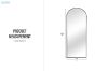 Picture of 339-028 H165 Arch Aluminum Alloy Stand Mirror