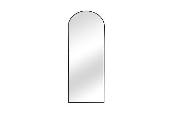 Picture of 339-037 H162 Black Arch Aluminum Alloy Stand Mirror