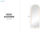 Picture of 339-039 H162 Golden Arch Aluminum Alloy Stand Mirror
