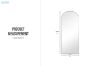 Picture of 339-040 H162 Silver Arch Aluminum Alloy Stand Mirror 