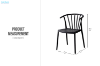 Picture of ZELMA Dining Chair - UV, Water & Moisture Resistance (Black)