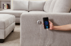 Picture of OSAKA Sectional Sofa (Light Color) - Chaise Facing Right with Ottoman