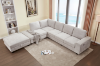 Picture of OSAKA Sectional Sofa (Light Color) - Chaise Facing Right with Ottoman
