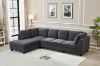 Picture of LIBERTY Premium Sectional Sofa (Dark Grey) - Chaise Facing Right with Storage Ottoman 