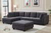 Picture of LIBERTY Premium Sectional Sofa (Dark Grey) - Chaise Facing Right with Storage Ottoman 