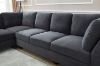 Picture of LIBERTY Premium Sectional Sofa (Dark Grey) - Chaise Facing Right with Storage Ottoman 