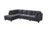 Picture of LIBERTY Premium Sectional Sofa (Dark Grey) - Chaise Facing Right with Storage Ottoman 