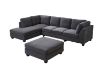 Picture of LIBERTY Premium Sectional Sofa (Dark Grey) - Chaise Facing Right with Storage Ottoman 