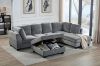 Picture of LIBERTY PREMIUM Sectional Sofa with Storage Ottoman (Grey)
