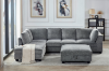 Picture of LIBERTY Premium Sectional Sofa (Grey) - Chaise Facing Right with Storage Ottoman