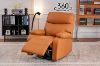 Picture of NUVIA 360° Swivel Manual Recliner Lounge Chair with Mobile Holder (Orange)