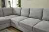 Picture of LIBERTY Chaise Facing Left Sectional Fabric Sofa  (Light Grey)