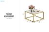 Picture of TOBAGO 68 Square Ribbed Tempered Glass Coffee Table