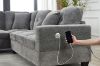 Picture of NEBULA Pro Sectional Sofa with Storage Ottoman (Misty Grey) - Chaise Facing Right