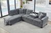 Picture of NEBULA Pro Sectional Sofa with Storage Ottoman (Misty Grey) - Chaise Facing Right