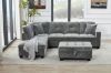 Picture of NEBULA Pro Sectional Sofa with Storage Ottoman (Misty Grey) - Chaise Facing Right
