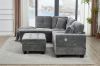 Picture of NEBULA Pro Sectional Sofa with Storage Ottoman (Misty Grey) - Chaise Facing Right