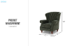 Picture of BAMBURGH Chesterfield 1 Seater Sofa/Armchair/Sofa Chair  