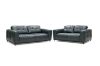 Picture of KALONA 3/2/1 Seater 100% Genuine Leather Sofa Range (Dark Blue) - 2 Seater