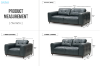 Picture of KALONA 3/2/1 Seater 100% Genuine Leather Sofa Range (Dark Blue)