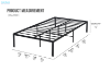 Picture of HAVIN Single/King Single/Double/Queen Size Metal Bed Base