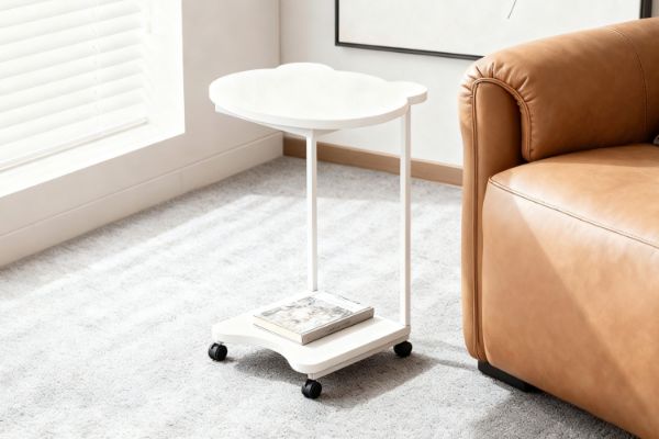 Picture of HONEYBEAR 2-Tier Side Table with Wheels