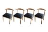 Picture of HORN Metal Frame Dining Chair with Black Cushion - 4 Chairs in 1 Carton