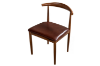Picture of HORN Metal Frame Dining Chair with Brown Cushion - Each