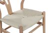 Picture of 53x50x79 WISHBONE Solid Wood Y Replica Chair (Natural Frame-Beige Seat) - Each