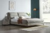 Picture of [FLOOR MODEL CLEARANCE] ROMEO Genuine Leather Bed Frame (Light Grey) in Queen Size