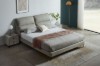 Picture of [FLOOR MODEL CLEARANCE] ROMEO Genuine Leather Bed Frame (Light Grey) in Queen Size
