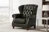 Picture of BAMBURGH 100% Genuine Leather Chesterfield 1 Seater Sofa/Armchair/Sofa Chair  