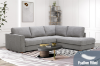 Picture of HEARTLAND Feather-Filled Fabric Sectional Sofa (Grey) - Water, Oil & Dust Resistant 