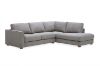 Picture of HEARTLAND Feather-Filled Fabric Sectional Sofa (Grey) - Water, Oil & Dust Resistant 