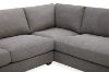 Picture of HEARTLAND Feather-Filled Fabric Sectional Sofa (Grey) - Water, Oil & Dust Resistant 